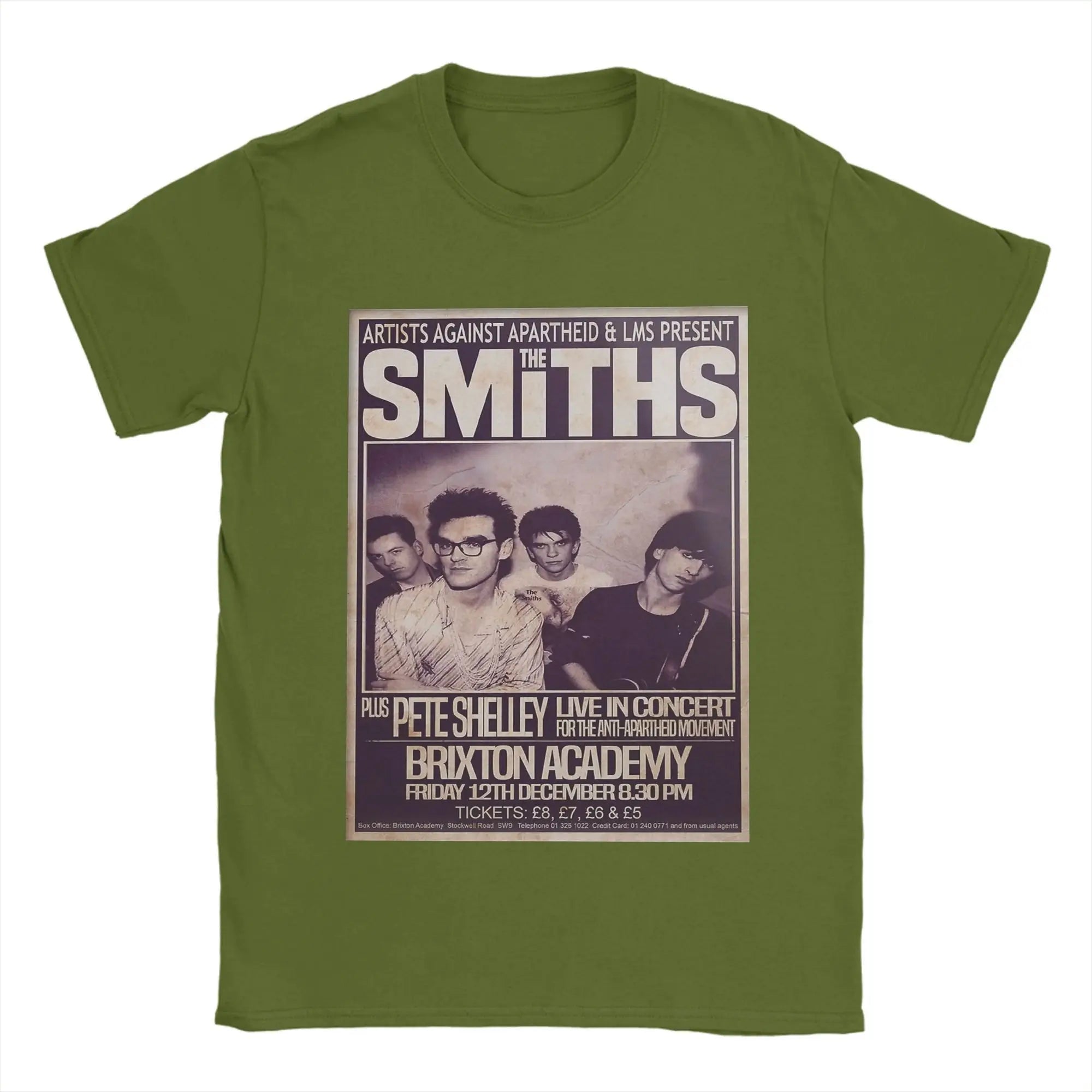 The Smiths    T-Shirts for Men 1986 The Final Concert Novelty Pure  Tees Round Collar Short Sleeve T Shirts Gift Idea Clothes