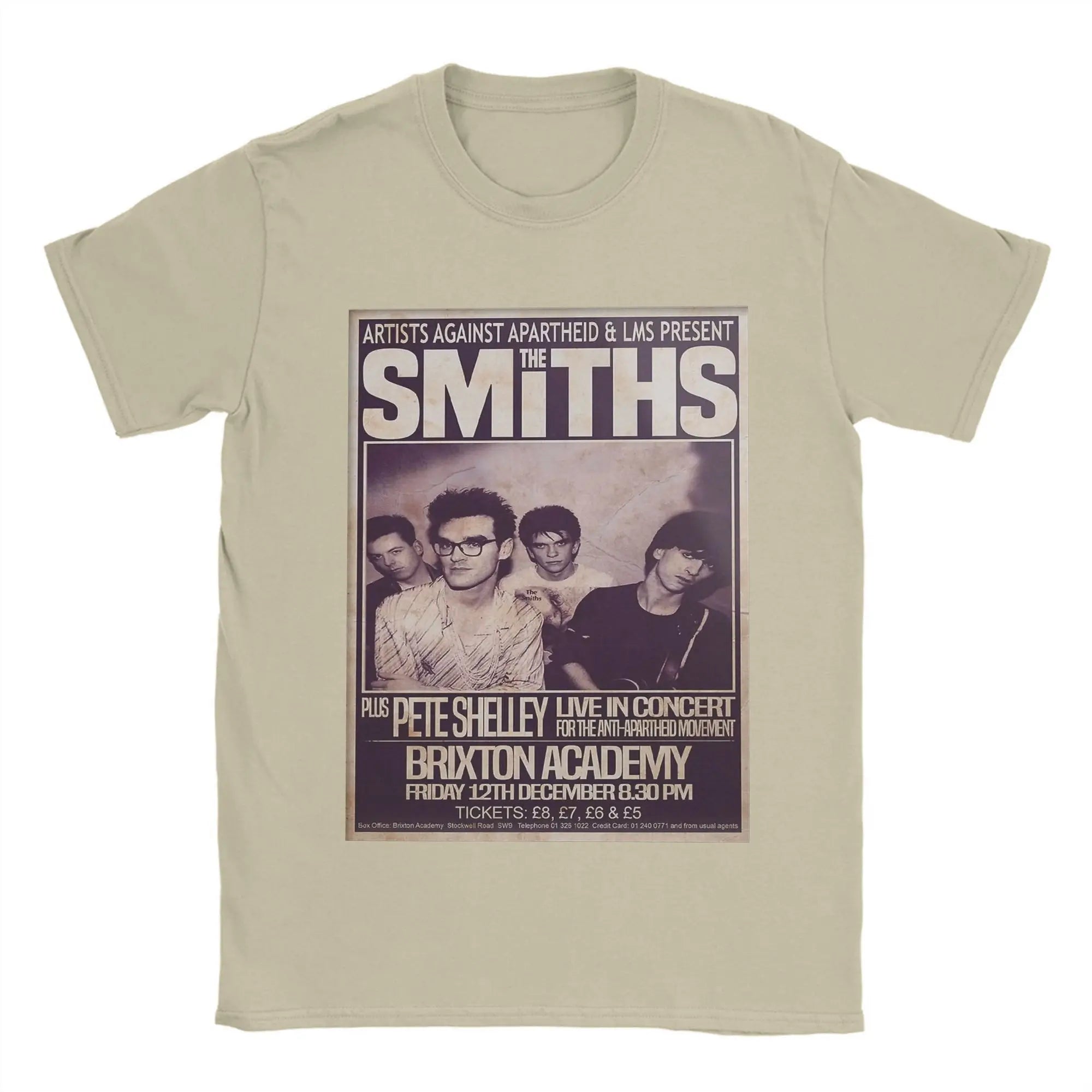 The Smiths    T-Shirts for Men 1986 The Final Concert Novelty Pure  Tees Round Collar Short Sleeve T Shirts Gift Idea Clothes