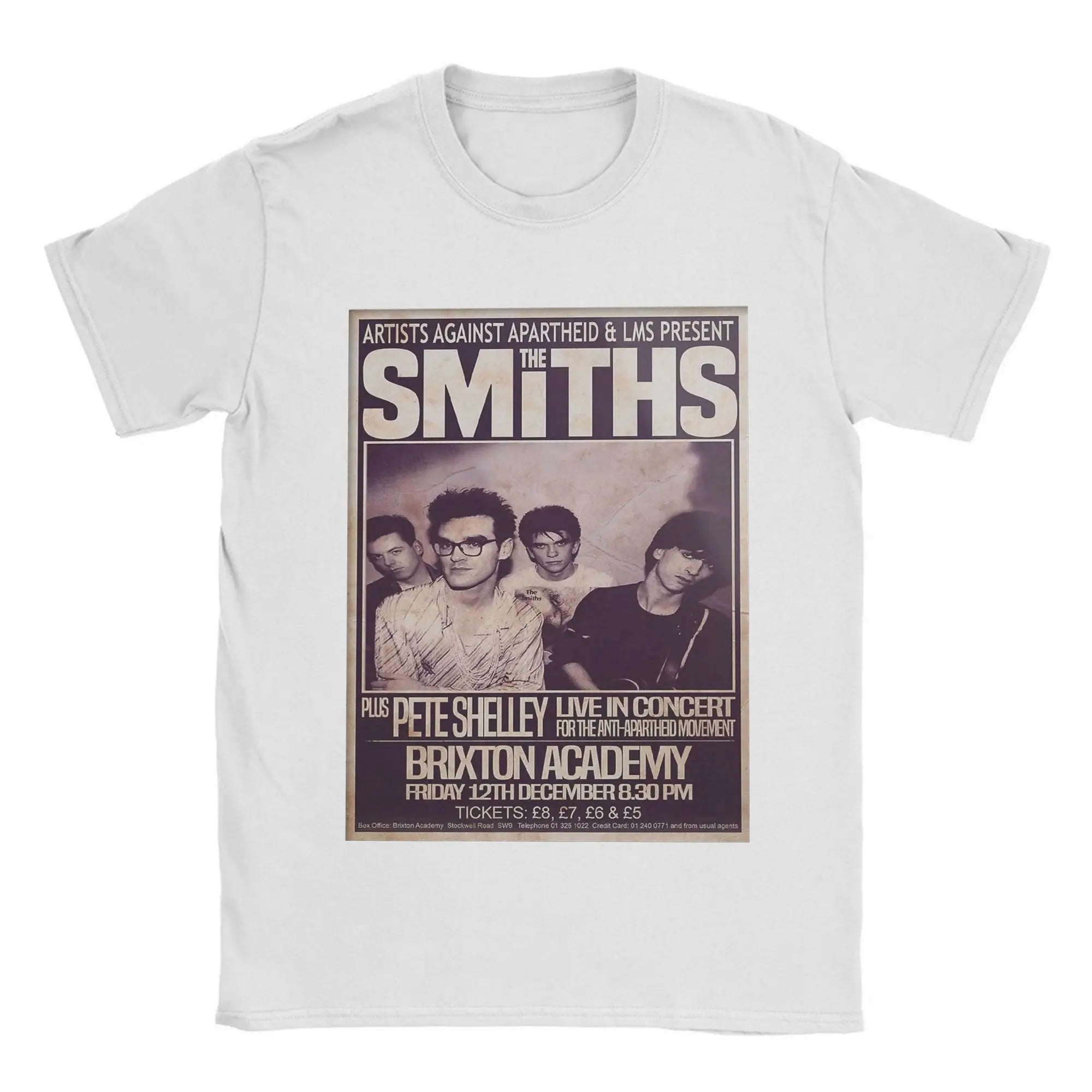 The Smiths    T-Shirts for Men 1986 The Final Concert Novelty Pure  Tees Round Collar Short Sleeve T Shirts Gift Idea Clothes
