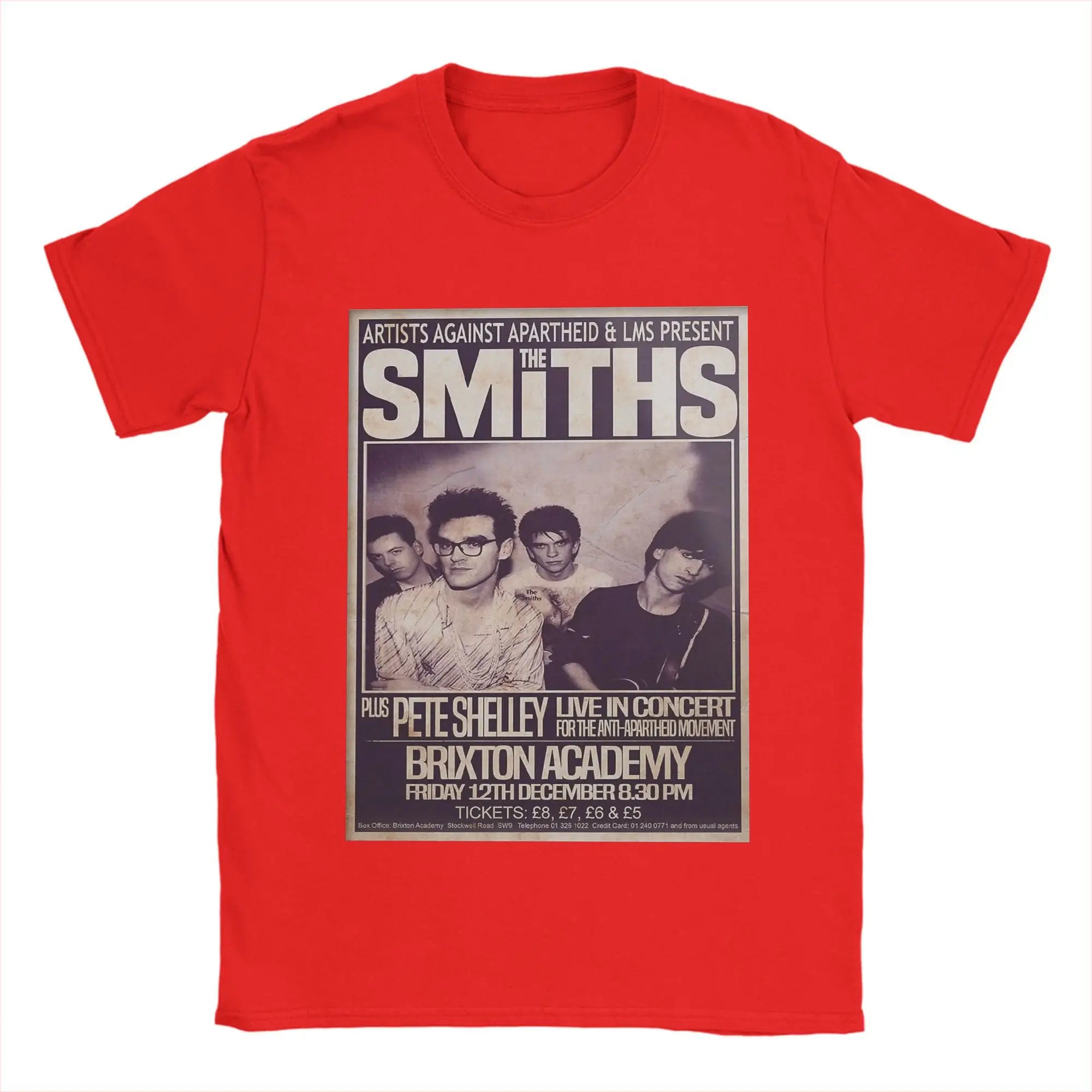 The Smiths    T-Shirts for Men 1986 The Final Concert Novelty Pure  Tees Round Collar Short Sleeve T Shirts Gift Idea Clothes