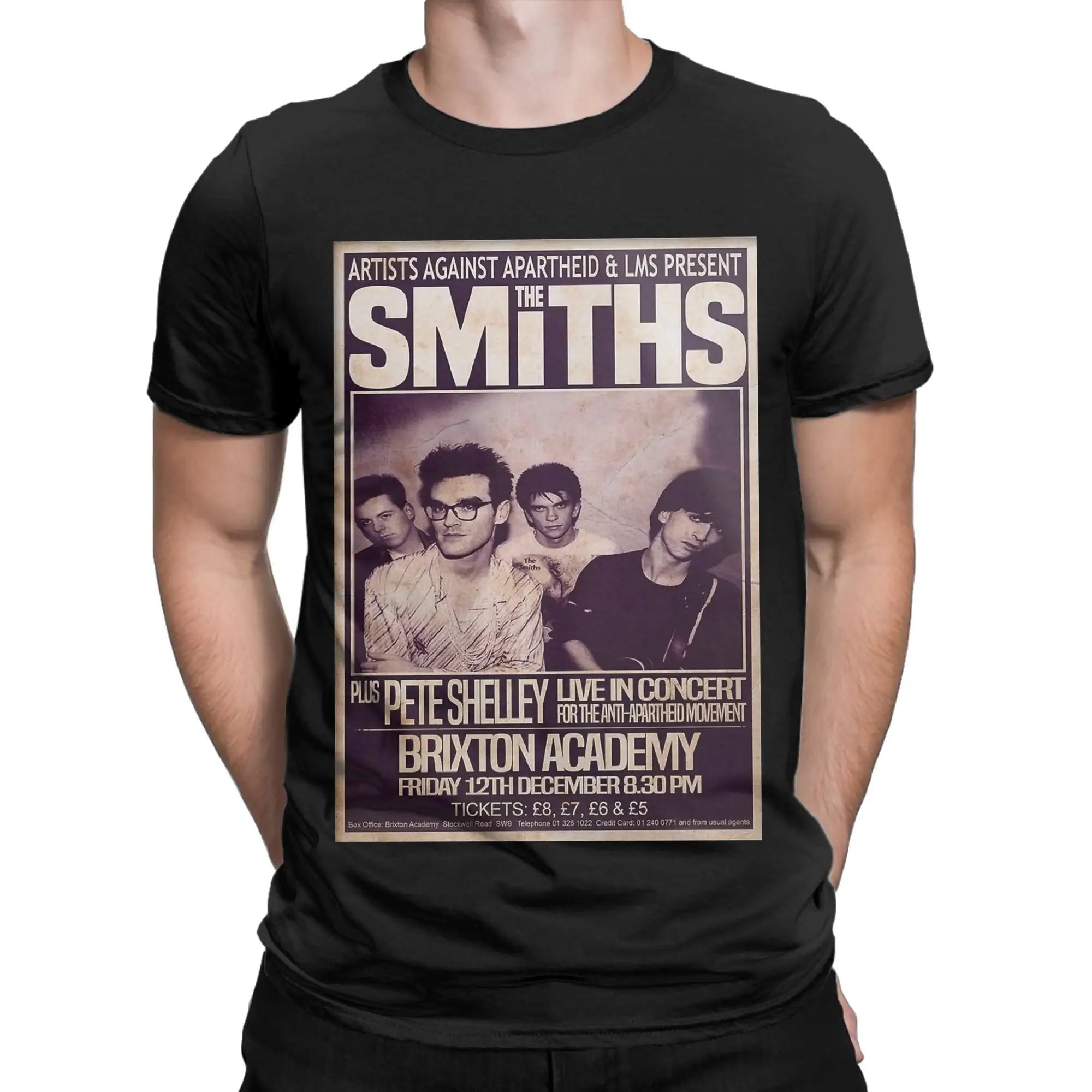 The Smiths    T-Shirts for Men 1986 The Final Concert Novelty Pure  Tees Round Collar Short Sleeve T Shirts Gift Idea Clothes