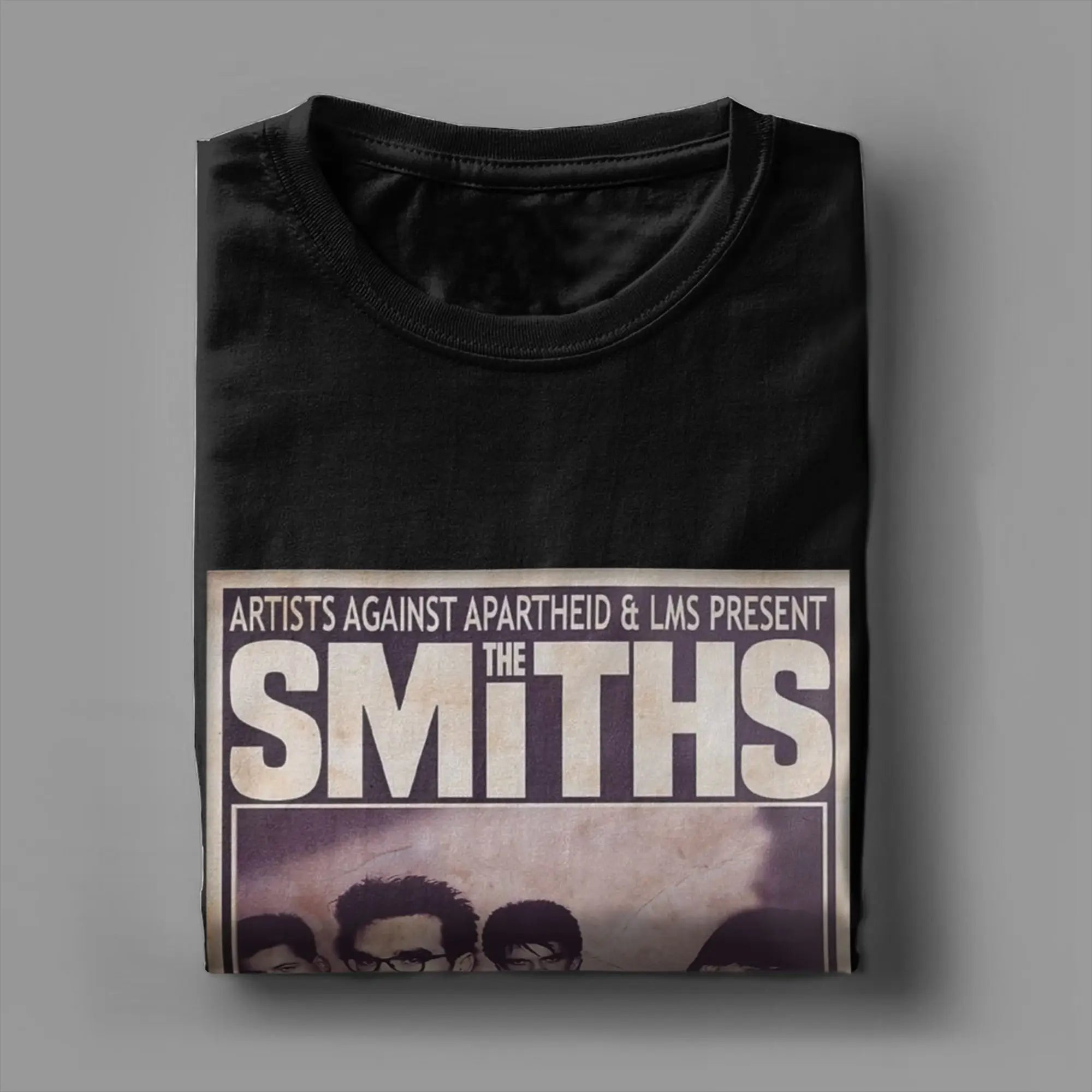 The Smiths    T-Shirts for Men 1986 The Final Concert Novelty Pure  Tees Round Collar Short Sleeve T Shirts Gift Idea Clothes